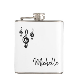 Musical Treble Clef Simple Black White Fickplunta