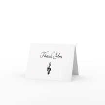 Musical Treble Tack Greeting Card