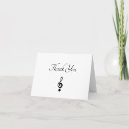 Musical Treble Tack Greeting Card Kort