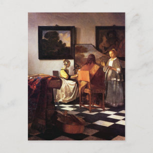 Musical Trio av Johannes Vermeer Vykort