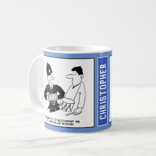 Musical UK Policeman med Accordion. Funny Kaffemugg