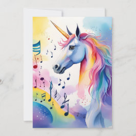 Musical Unicorns tackkort Tack Kort