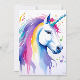Musical Unicorns tackkort Tack Kort