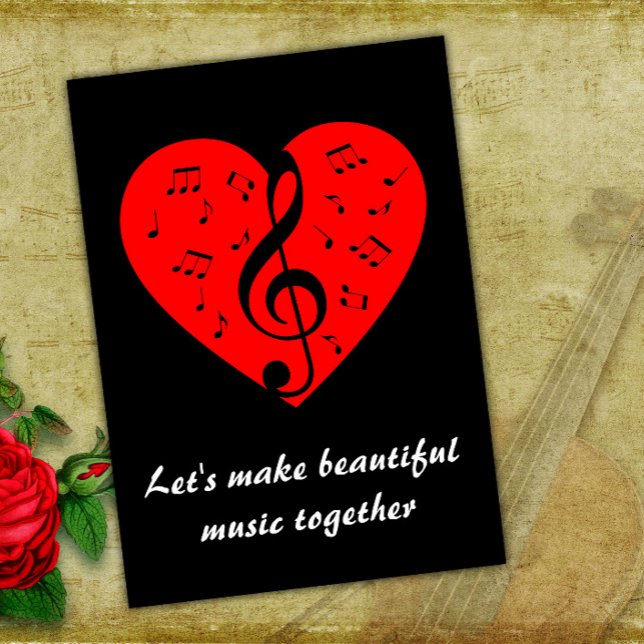 Musical Valentine Helgkort (Skapare uppladdad)