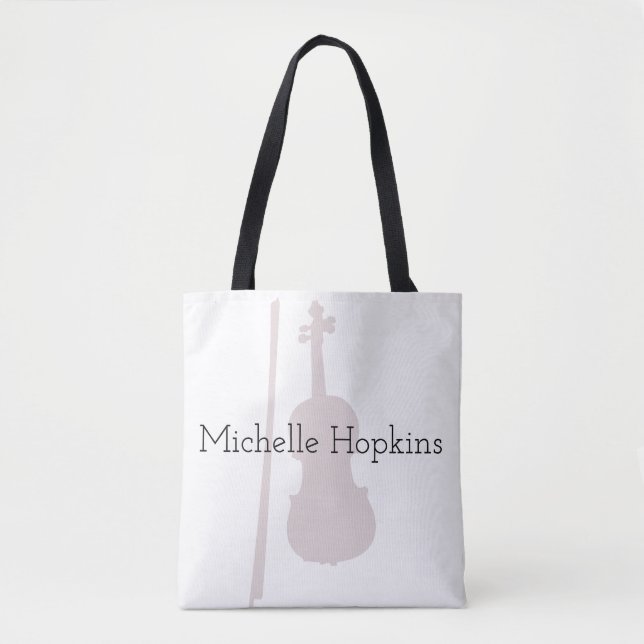 Musical Violin Classical Music Personlig Tygkasse (Framsida)