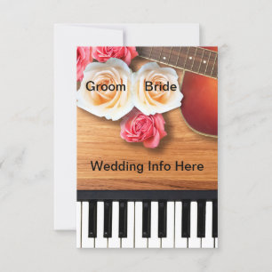 Musical Wedding-inbjudan Inbjudningar