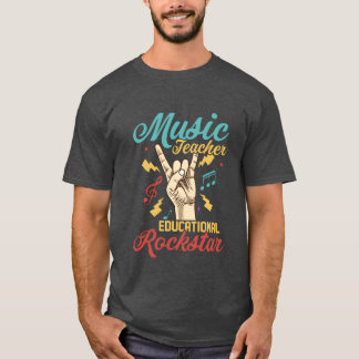 Musiceacher Educational Rockstar Musiceacher S boy T Shirt