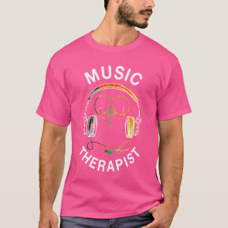 Musicherapist Design Musik noter-familjen T Shirt