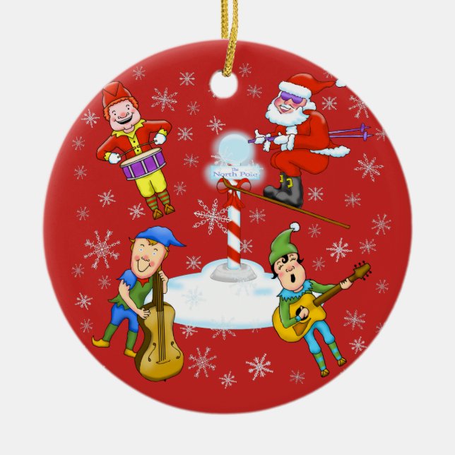 Musicial Elves jul Band jul Ornament (Framsidan)