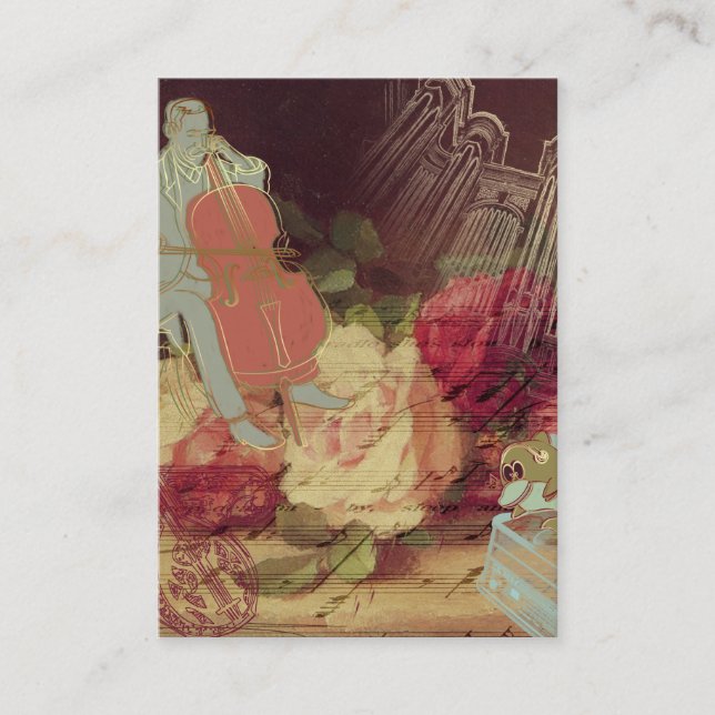 Musician - Affärskortet Visitkort (Framsida)