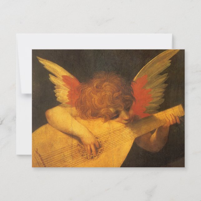 Musician Angel Spelar Lute av Rosso Fiorentino (Framsida)