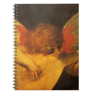Musician Angel Spelar Lute av Rosso Fiorentino Anteckningsbok