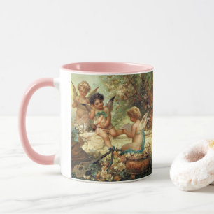 Musician Änglar av Hans Zatzka, Victorian Fine Art Mugg