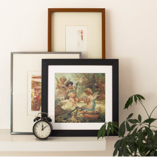 Musician Änglar av Hans Zatzka, Victorian Fine Art Poster