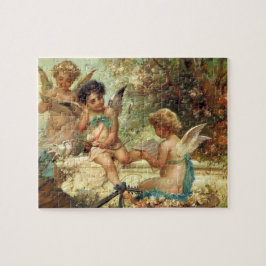 Musician Änglar av Hans Zatzka, Victorian Fine Art Pussel