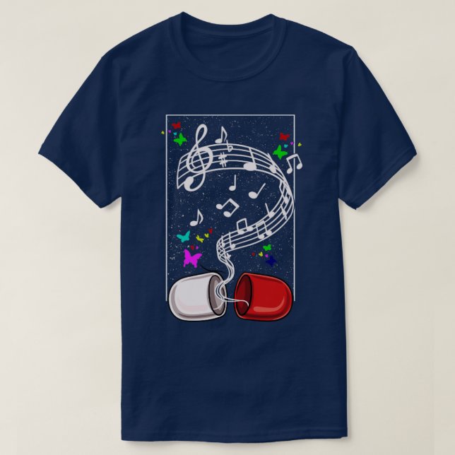 Musician Art Graphic Pill Gift T Shirt (Design framsida)