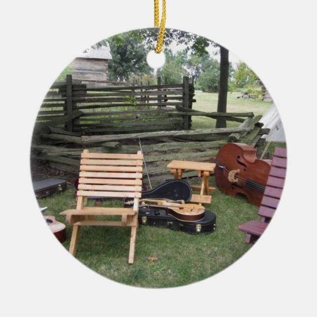 Musician Band Camp Ornaments Julgransprydnad Keramik (Framsidan)