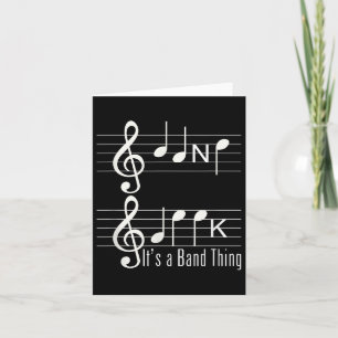 Musician Band Geek Musik noter Stavning Funny T S Kort