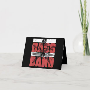 Musician Bassistance Gift Idea Bass Guitar Tack Kort
