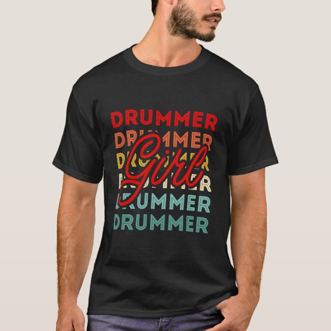 Musician Drummer Drummer for Drummer T Shirt (Framsida)