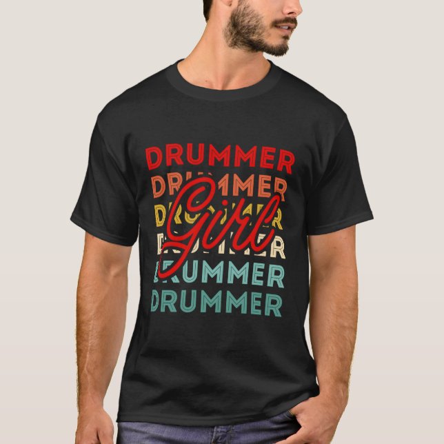 Musician Drummer Drummer for Drummer T Shirt (Framsida)