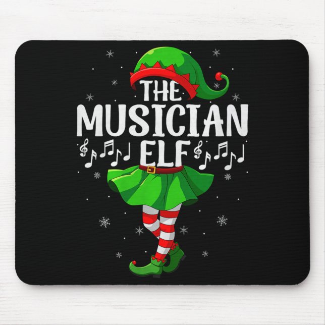 Musician Elf Christmas Girls Women Elf Squad Xmas  Musmatta (Framsidan)
