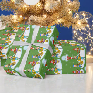 Musician Elves jul Wrapping Papper Presentpapper