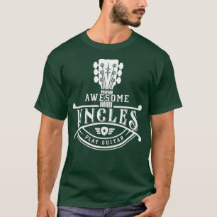 Musician Fantastisk Uncles Play Guitar Nacke T Shirt