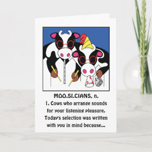 Musician Funny Birthday Hälsning Kort