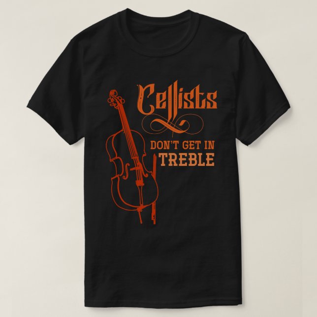 Musician Funny Cello Cellist T Shirt (Design framsida)