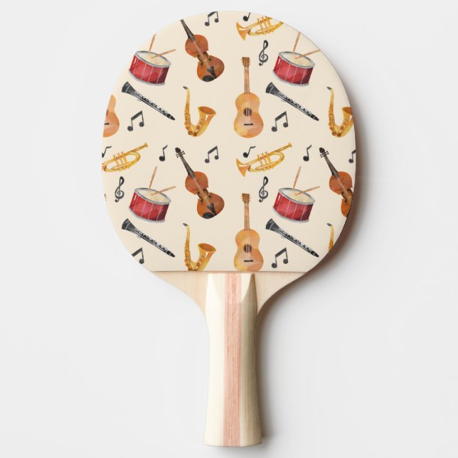 Musician Gift Guitarist Gift Music Bord Tennis Pingisracket (Framsidan)