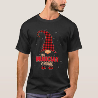 Musician Gnome jul Red Buffalo Play Paj T Shirt