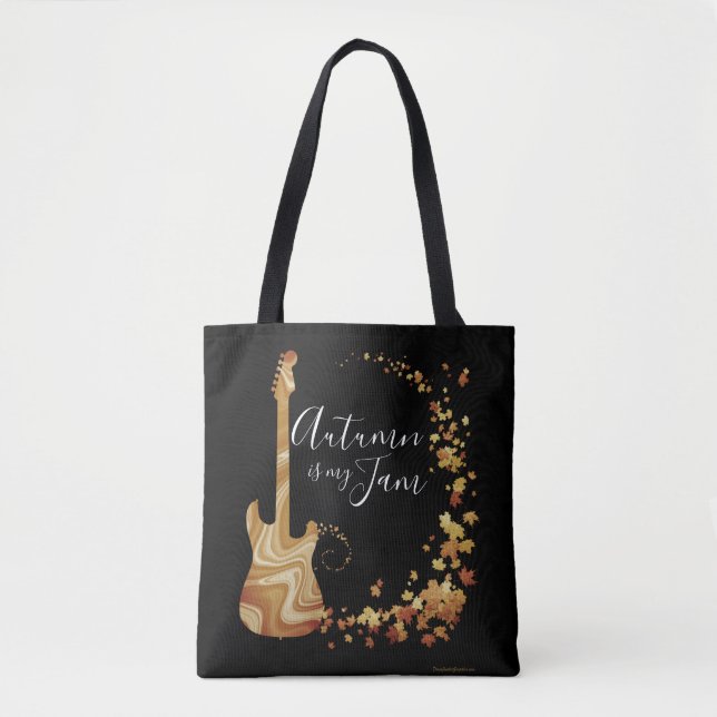 Musician Guitar Bag-hösten är min Sylt Music Band Tygkasse (Framsida)