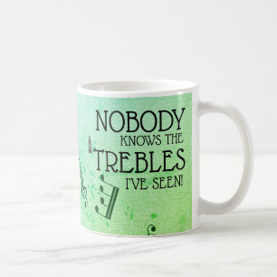 Musician Guitar Funny Treble Joke Personlig Cof Kaffemugg