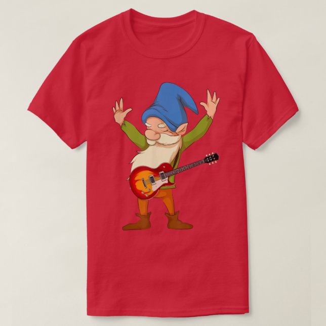 Musician Guitarist Gnome Guitar Player Music Nordi T Shirt (Design framsida)