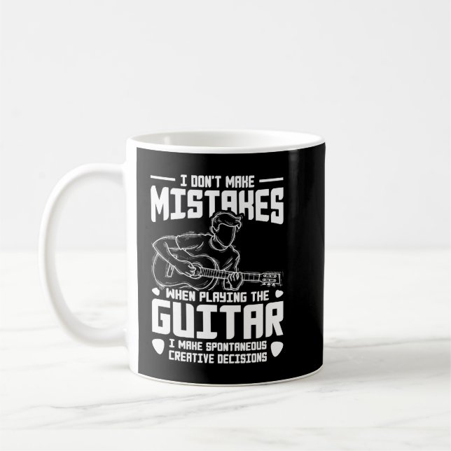 Musician Guitarist Guitar Player Gift Guitar Kaffemugg (Vänster)