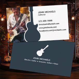 Musician Guitarist Visitkort