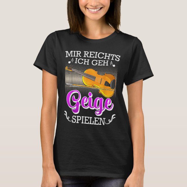 Musician I just want to play the violin T Shirt (Framsida)