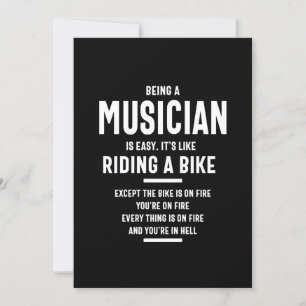 Musician Job Title Gift Inbjudningar
