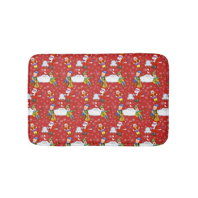 Musician jul Elves Bath Mat Badrumsmatta (Framsidan)
