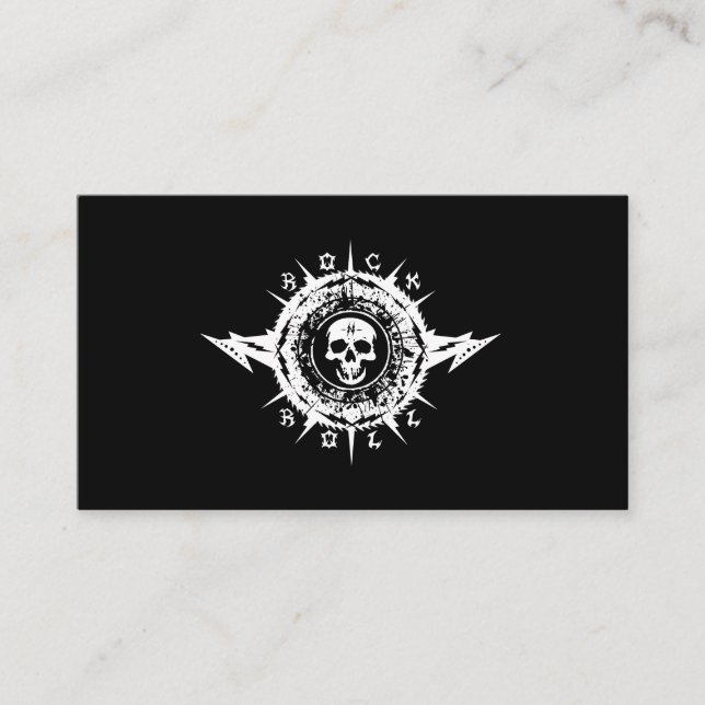 Musician Music Industry Guitar Lessons Sten Band Visitkort (Framsida)