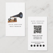 Musician Music Producer Gramophone QR-kod