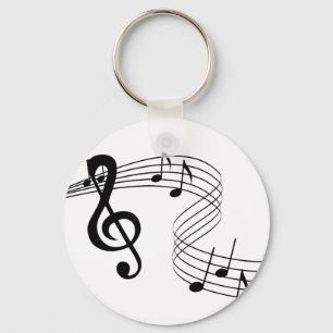 Musician Music Score Keychain Nyckelring