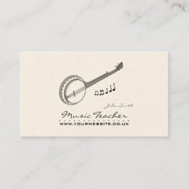 Musician/Music Teacher (Banjo) Visitkort
