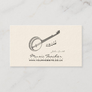 Musician/Music Teacher (Banjo) Visitkort