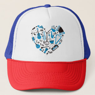 Musician Musical Instrument Heart Verktyg Keps