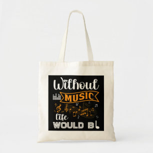 Musician Musik noter utan Music Life skulle Tygkasse