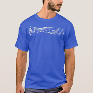 Musician noterar Font Mozart Classic Music Älskare T Shirt