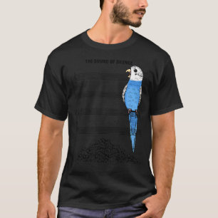 Musician Parrot i Ljud av Silence I Blue Budgie B T Shirt