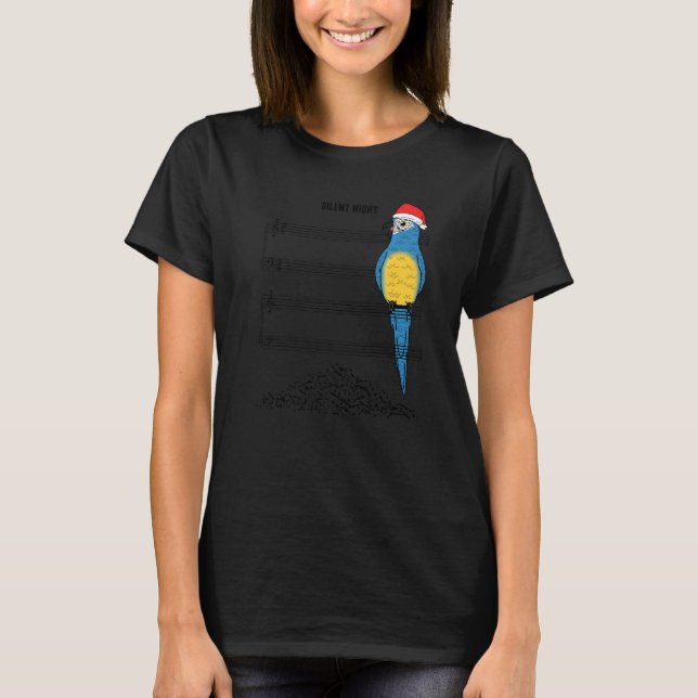Musician Parrot I Silent Night I Blue-throated Mac T Shirt (Framsida)
